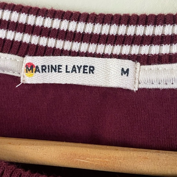 Marine Layer Maroon Anytime Sweater 1976 - Picture 4 of 6